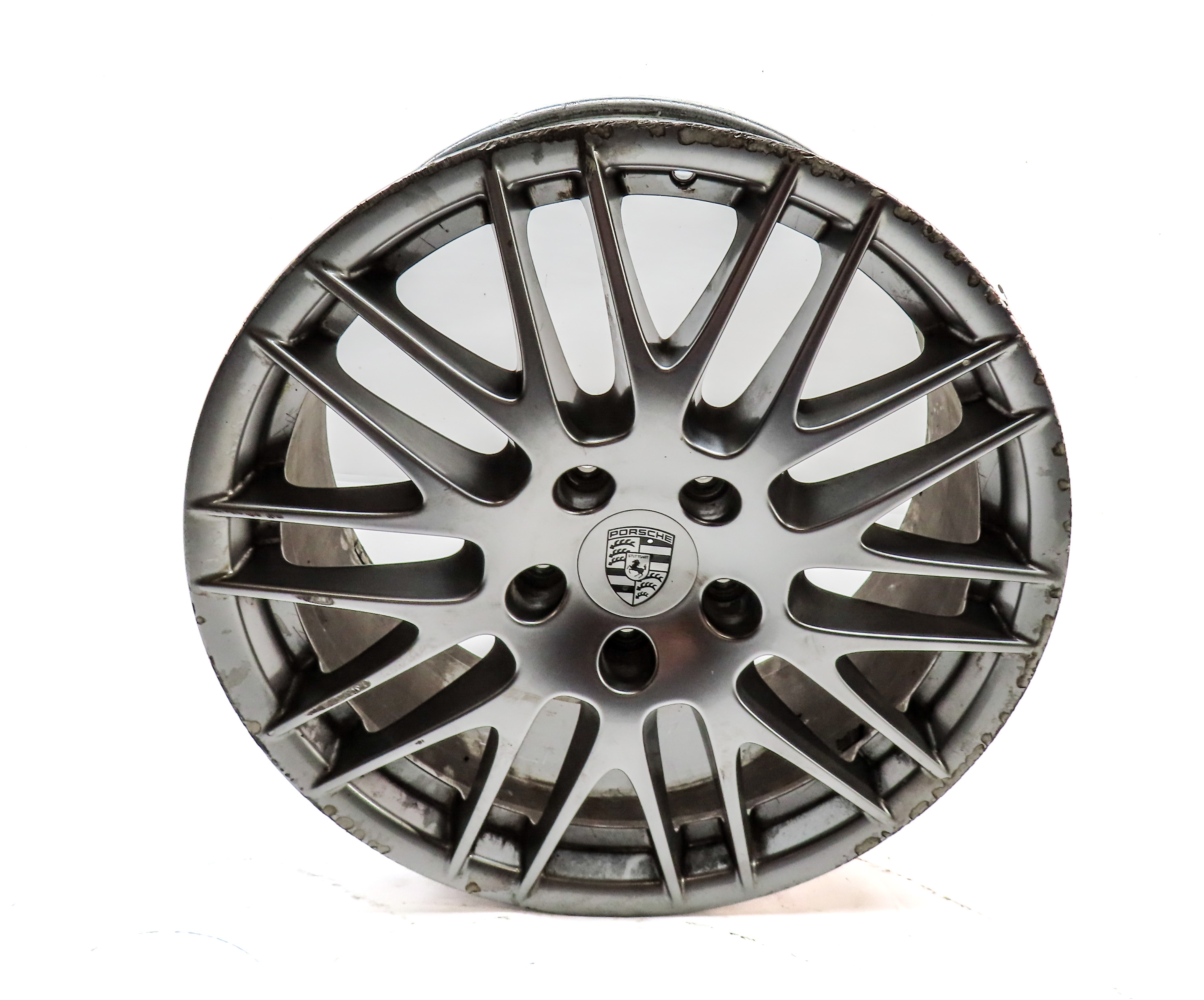 2011-2018 PORSCHE CAYENNE (958) 20x9 ALUMINUM ALLOY Y-SPOKE WHEEL RIM — exact item pictured
